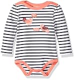 Gymboree Baby Toddler Girls' Stripe Birds Bodysuit White 12-18 Months [並行輸入品]