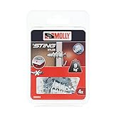 MollyナイロンSting fixing withフック、25 mm – Pack of 4