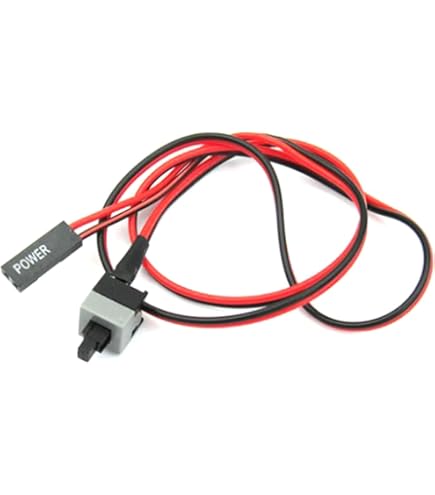 Amazon.co.jp: uxcell 2個 2ピン 55cm SW コンピュータスイッチコード