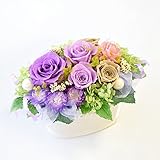 花由 プリザーブドフラワー パニエ バイオレット