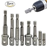 クイックチェンジ磁気パワーナットドライバビットセット デテントアダプターセット パワーナッツダイバー 6,7,8,9,10,11,12,13,14,15,16,17,18,19mm ブラック 4331