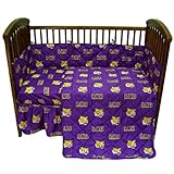 College Covers Louisiana State Tigers 5ピースベビーベッドセット