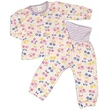 ガールズベビーパジャマ[enfant pur]女の子|女児|子供用サクランボ柄長袖パジャマ上下セット 95cm ホワイト