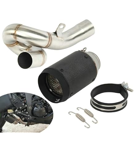 Amazon.co.jp: FIRECARP バイクマフラー スリップオンサイレンサー