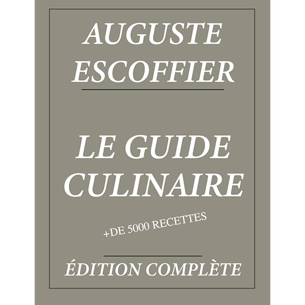 趣味・スポーツ・実用 LE GUIDE CULINAIRE A. ESCOFFIER Amazon