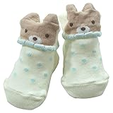 《秋冬春対応》(日本製) Pample Mousse(パンプルムース) ドット柄立体ソックス 7cm~9cm/IV NO.DP-73607