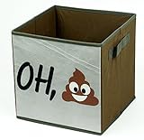 絵文字Pals絵文字2パックストレージキューブ、ブラウン