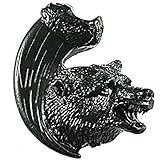 SierraライフスタイルBear with Clawノブ、右見開き、ブラック