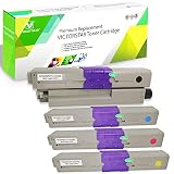 VICTORSTAR 互換トナーカートリッジ OKI用 TC-C4A TC-C4AK2 TC-C4AC2 TC-C4AM2 TC-C4AY2 4色セット【大容量版】5000ページ 対応機種 OKI Okidata C332 MC363 C332dn MC363dn C332dnw MC363dnw