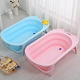ベビー折りたたみ式浴槽 (ピンク)