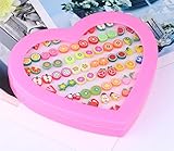 Tmrow 女性　ピアス　イヤスタッド　クリスタル　花形　フルーツ形　多様　アクセサリー　カラフル　可愛い　日常　36ペア入り