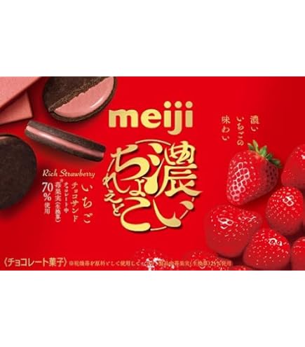 Amazon | 明治 濃いちょこれえと苺チョコサンド 6枚×5個 | 明治