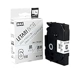 マックス ビーポップミニ テープカセット 6mm幅 透明に黒文字 LM-L506BC