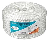TRUSCO ナイロンロープ 12mm×30m 金剛打タイプ R1230NK