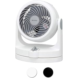 アイリスオーヤマ サーキュレーター 静音 左右首振り 8畳 パワフル送風 ホワイト PCF-HD15-W