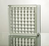 ガラスブロック ◆◆◆デザイン豊富22種類◆◆◆（クリアシリーズ） 190mm角×80mm厚 (1個（サンプル）, Crystal Parallel)