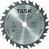 Task Tools T22425 8-Inch Carbide Stacking Dado Set, 20 Teeth [並行輸入品]