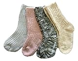 ボノルム bonorum ベビー ソックス 靴下 ４足組 秋冬 柔らかい 暖かい 滑り止め付き１０〜１３cm ８ヶ月〜２歳位 保温 防寒 赤ちゃん靴下