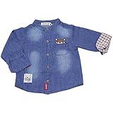 【本体綿100％】2018年 春物 ZOOMIC ズーミック デニム スタンドカラー オーバーシャツ 薄ネイビー◇95cm