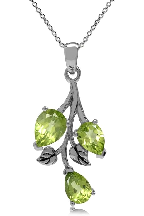 2.76ct. Natural Peridot 925 Sterling 