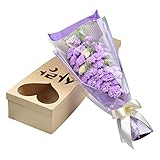 プレゼント花束 moonwind フラワーギフト 手作り花束 石鹸花 プレゼント 母の日 誕生日 結婚祝い 結婚記念日 大切な人への感謝 光触媒 疲労解消 四色選べ カーネーション33本 メッセージカ