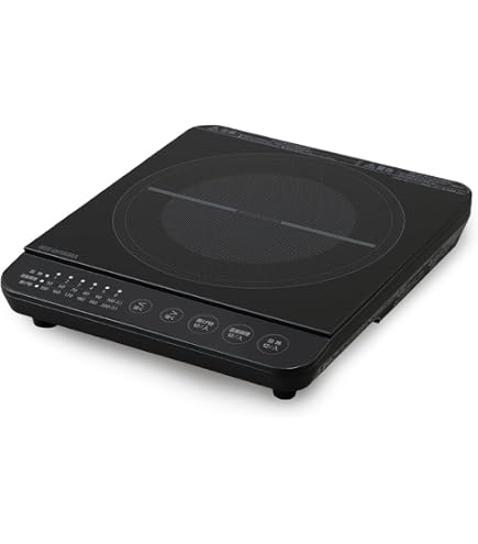 Amazon.co.jp: 1口IHコンロ 1400W 液晶付き ブラック IHC-TE7-B 