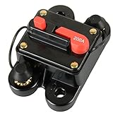 Y-SOLAR 12V 24V 60A 80A 100A 150A 200A 250A 300A DCホームソーラーシステム防水回路ブレーカリセットヒューズインバータ (200)
