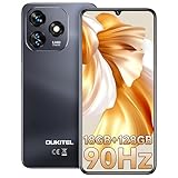 OUKITEL C51 SIMフリー スマホ 本体 18GB RAM+128GB ROM 1TB拡張可能 Android 13スマートフォン 6.8インチ 大画面 90Hzのリフレッシュレート 5150mAh 大容量バッテリー 13MP+5MPカメラスマホ 本体 3.5mmヘッドフォンジャック 4GデュアルSIM GPS/指紋認証/顔認証/技術適合認証（黒）