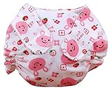 2つのコットンおむつパンツのセットおむつ漏れ防止通気性防水ピンクA