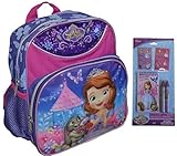 Disney Princess Sofia 10" Backpack With Bonus 5pc Study Kit [並行輸入品]