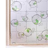 CottonColors 窓用フィルム 目隠しシート 何度も貼直せる ガラスフィルム 紫外線カット 果物柄 90x200cm ステンドグラス043