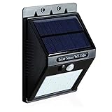 Aucute LEDソーラーライト 光控え 20枚超明るい省エネーLED素子 昼間充電、夜間自動点灯 屋外/玄関/軒先などの照明 配線＆電源不要