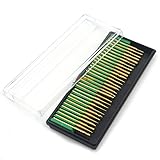 Angelakerry　30本セット 円筒形　ダイヤモンド ビット柄径 3mm ゴールド 超硬ドリル　ドリルビット　 研磨 工具　[並行輸入品]