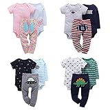 Liebeye ベビークリーパースーツセット　コットン　幼児　ロングスリーブロンパー+ショートスリーブロンパー+ズボンジャンパー 06500 # 18M