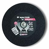 Walter Portacut High Speed Cutoff Wheel, Type 1, Round Hole, Aluminum Oxide, 14 Diameter, 1/8 Thick,