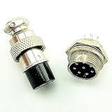 航空プラグGX16-8 8pin 16mmの男性と雌のパネル金属コネクタ