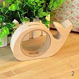 Greensun ( TM )木製動物保存お金ボックスBest贈り物for子供象貯金箱コインバンク透明Whale Hippo Moneyストレージボックス3