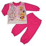 アンパン ニットキルト お着替え練習パジャマ ローズ◇80cm