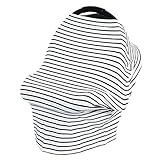 Baosity 全10種類　ベビーカー　保護　カバー　抗uv　虫除け　便利　ベビーカー小物 - ブラックピンストライプ, 長さは約70cm / 27.55インチ