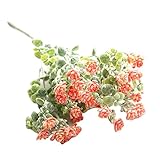 becoler人工フェイク花Milanカメリア花柄DIYウェディングパーティー One Size オレンジ BS