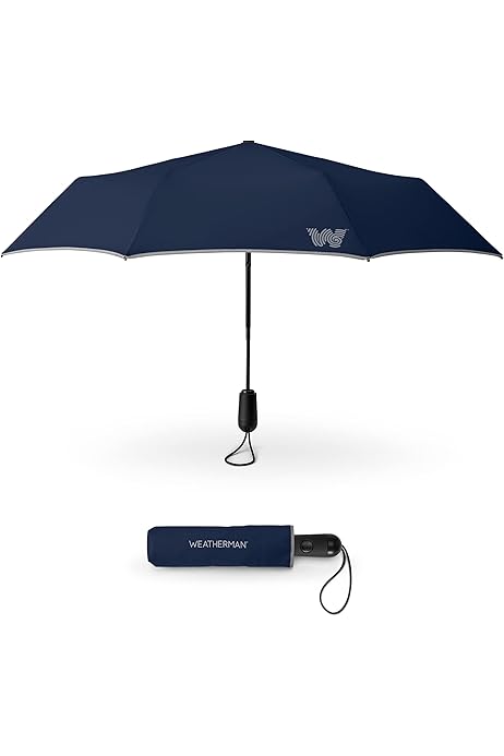Amazon | DAVEK DUET UMBRELLA - 特大防風傘 自動開閉 (ブラック 
