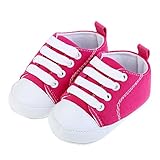 PUERI ファーストシューズ ベビーシューズ ベビー靴　ベビースニーカー　幼児　子供　女の子　男の子　滑り止め　歩行練習 (M, ローズレッド)