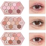 マルチプルフェイスパレットアイシャドウブラッシュハイライターコンター4 in 1 (02# Strawberry Ice)
