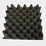 MegRay (メグレイ) 防音材 吸音材 波型加工 吸音ボード 吸音スポンジ 25cm 正方形 6枚セット