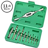 Felimoa ボルト抜き 逆タップ 工具 11 セット タップハンドル ドリル 付き