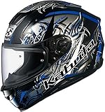 [オージーケーカブト] バイクヘルメット フルフェイス AEROBLADE5 WIND(ウィンド) ブラックブルー (サイズ:L)