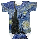 The Starry Nightゴッホ1889 ) Baby Onesie カラー: パープル