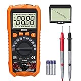 urceri um02デジタルマルチメーター6000カウントauto-ranging Amp Ohmボルトマルチテスター周波数抵抗キャパシタンスダイオードデューティ・サイクル温度測定機器with LC