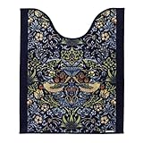 川島織物セルコン Morris Design studio モリスデザインスタジオ トイレマット いちご泥棒 ブルー 80×65cm FT1702A 日本製