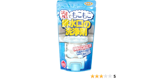 Amazon 木村石鹸 掃除洗剤 泡でもこもこ排水口の洗浄剤 150g 木村石鹸 キッチンクリーナー剤